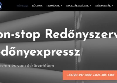 Weblap készítés referencia: Redonyexpressz.hu